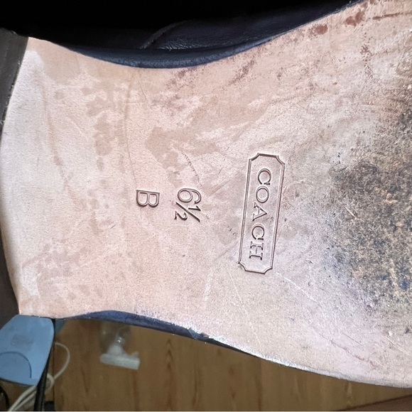 COACH CHEYENNE Over-the-Knee plush leather boots. Dark Brown. Size 6-½. - Picture 4 of 9